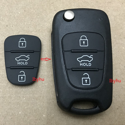 Key fob button - button, rubber