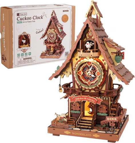 Wooden cuckoo clock puzzle - wooden,