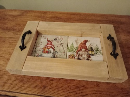 Christmas theme tray stand - christmas,