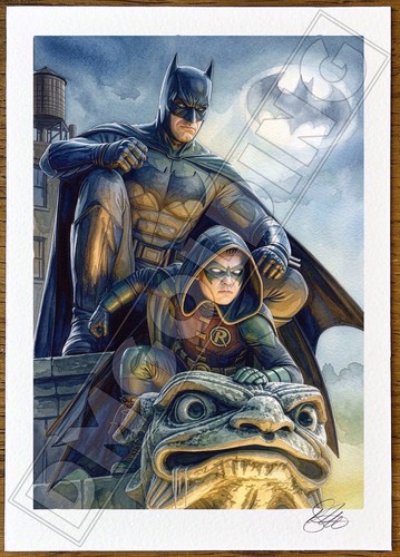 Original batman and robin art - batman,