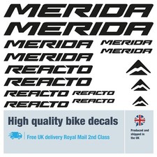 Merida Reacto bike labels