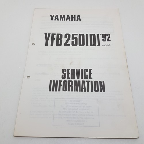 Yamaha quad bike atv yfb250 - yamaha, yfb250(d)