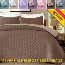 Quilted bedspread reversible - quilted,