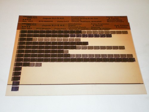 Microfiche spare parts catalog - spare,