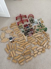Huge  Job Lot Brio Wooden Train Track With Some Road And Cars Too
