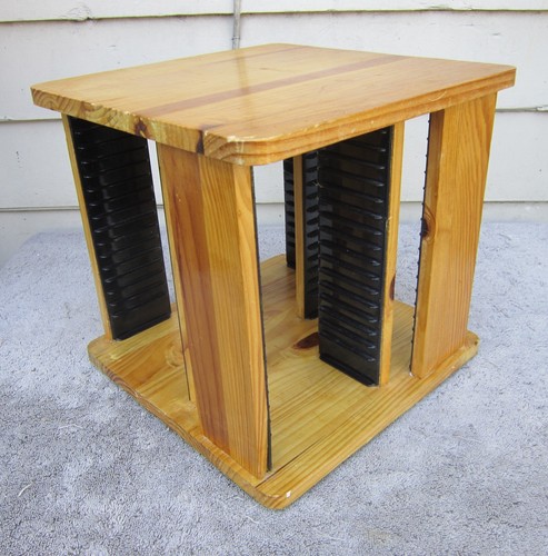 Vintage wooden cd - wooden, (pine)