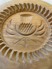 Solid Wood Scottish Shortbread Mold 17 Cms 6.6 Inches
