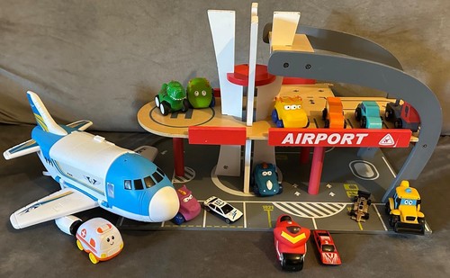 Wooden airport playset bundle - wooden,