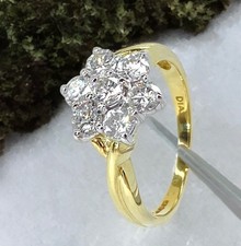 18ct Pure Gold Diamond Ring 7