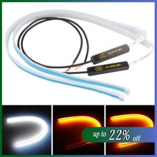 2 x Sequential LED Strip Turn Signal Indicator Car DRL Daytime Running Light UK