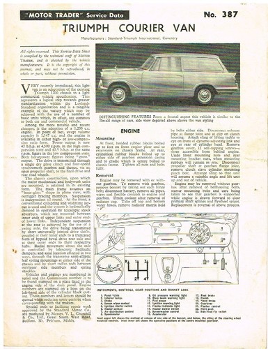 Triumph herald courier - triumph,