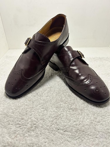 Loake burgundy leather monk - loake,