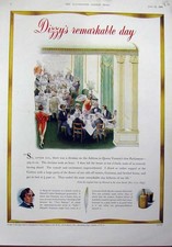 Old Vintage Print 1955 Guinness Drink Advertisement Dinner Table Colour 20th