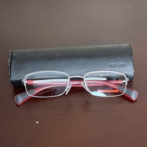 Prada red silver tone - prada, silver-tone