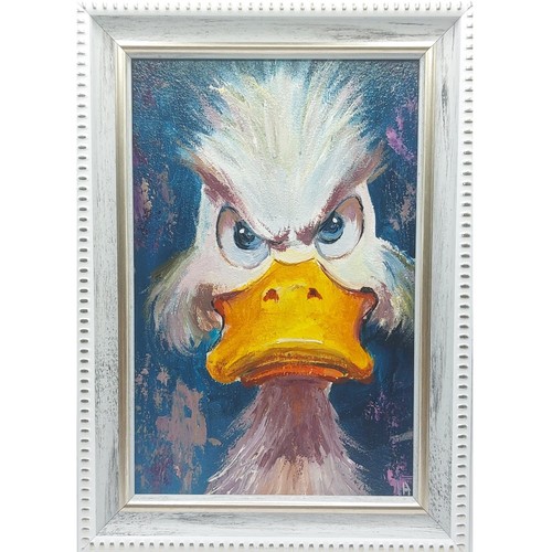 Funny duck portrait original - funny,