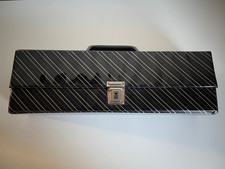 Vintage 1980s Purpax Luxury Vinyl Cassette Case Holder 16 Tape Capacity Storage