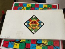 Vintage Hand Crafted Folding Red Board of Snakes and Ladders by Kent & Cleal Ltd