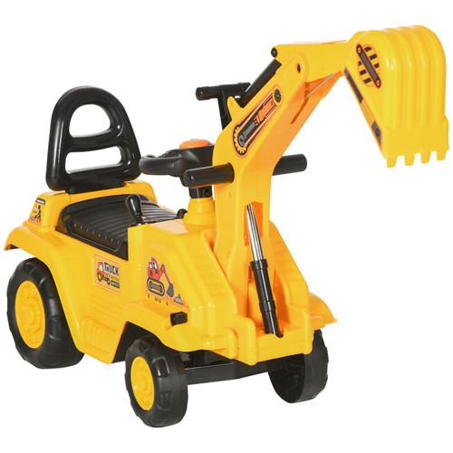 Ride tractor yellow - ride-on,