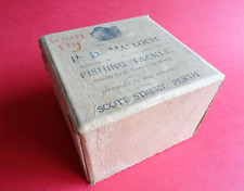 GOOD SCARCE VINTAGE P D MALLOCH CARD RETAIL FISHING REEL BOX (BOX ONLY NO REEL)