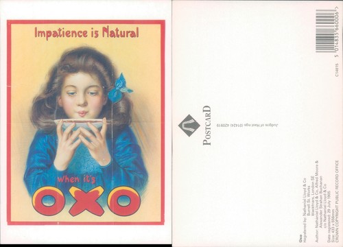 Oxo advertisement with - , child