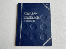Great Britain Whitman Folder 8003 Pennies No Date Empty 32 Coin Slots