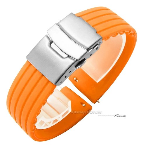 Silicone rubber watch strap - rubber,