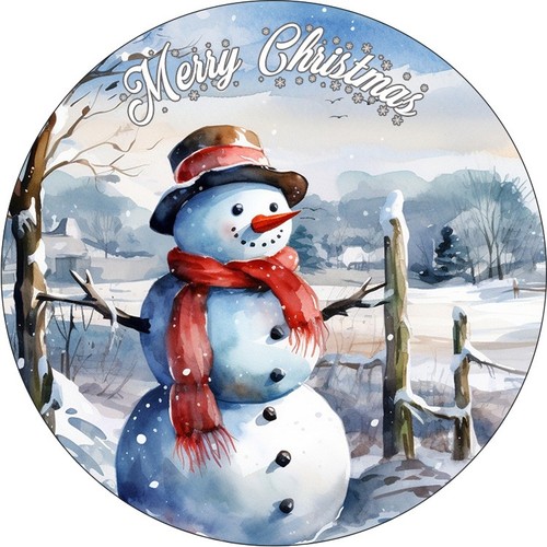 Christmas vintage snowman cake - vintage,