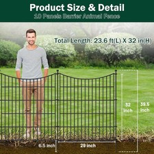 Garden fence with gate - fence,
