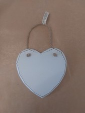 White Wooden Hanging Heart