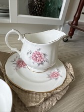 Vintage Duchess Bone China Tea Set Pink Roses Jug And Bowl