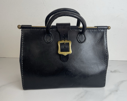 Old bag black - leather, vintage