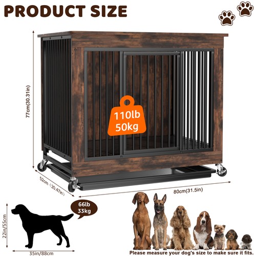 Medium small dog - medium, crate