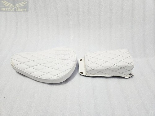 White leather solo seat - white, &