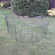 8 61cm Panel Dog Playpen Foldable Metal Pet Pen for Puppy Rabbit Indoor/Outdoor.