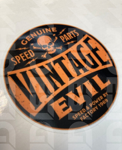 Vintage evil style stickers - evil,