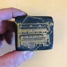 Letterpress Print Block Printing Press Detail Drawing