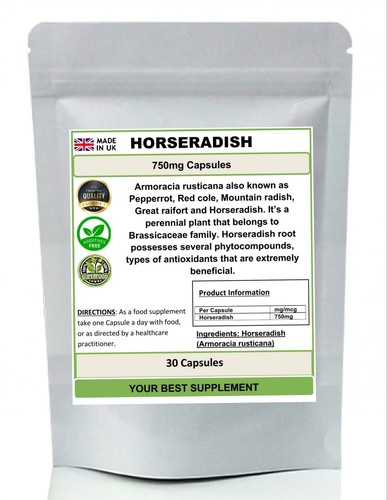 Horseradish capsules 750mg - horseradish,