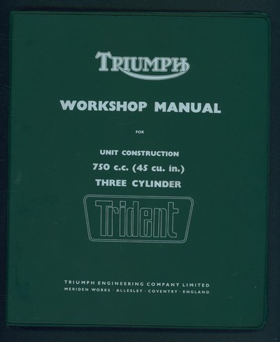 Triumph trident t150 manual - trident,