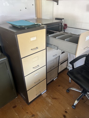 Metal filing cabinet with - metal,