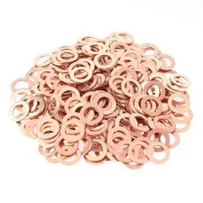 100 Pieces M10x14x1.0mm Copper