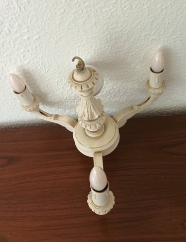 Vintage carved wood arm - carved,
