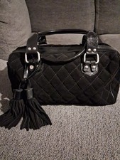 Hobbs London Genuine Leather And Suede Quilted Criss-cross Meduim Size Bag