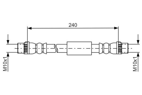 New brake hose for peugeot - for,