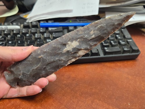 Agate stone spearhead - stone,