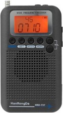 HanRongDa HRD-737 Portable Radio Full Band Receiver FM/SW/CB/AM/Air/VHF LCD R4V3