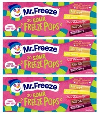 3x Mr Freeze Sour Freeze Pops