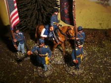 Painted American civil war union command  Scale 1:72.