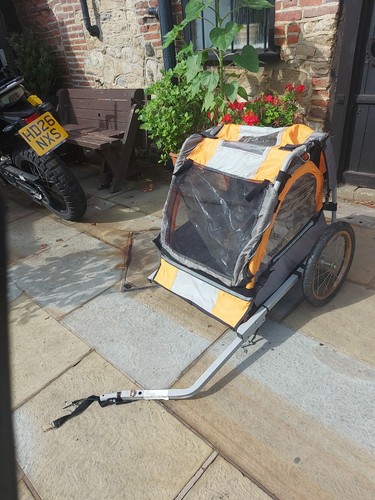 Child seat bicycle trailer - bicycle,