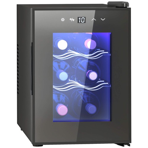 Homcom mini wine fridge - fridge,, 6