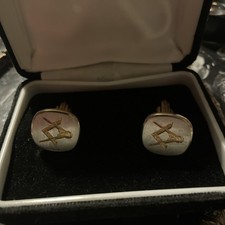 Pair Vintage Silver Gold